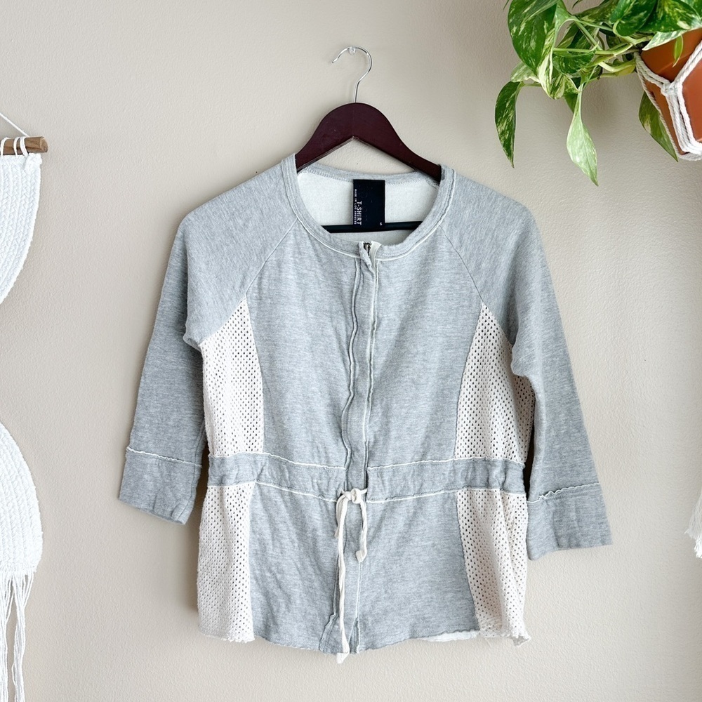 Anthropologie Dolan Jersey Mesh Sweater